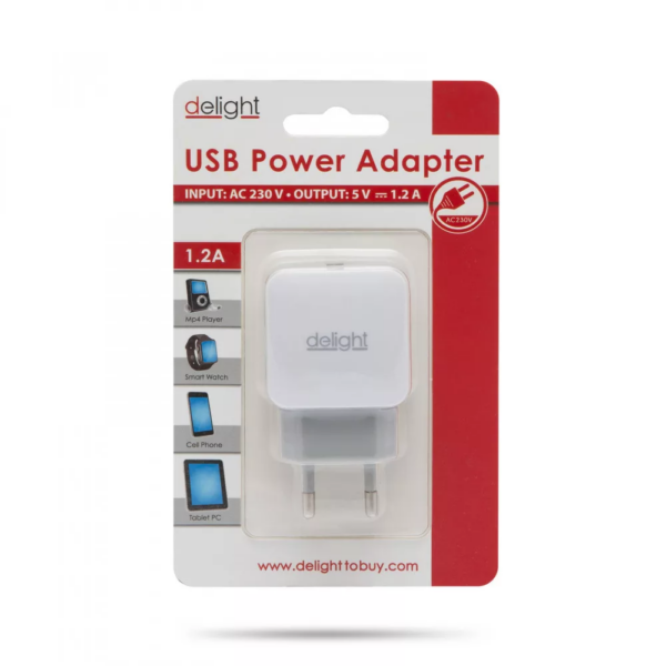 USB - Hálózati adapter 5V/1,2A teljesítménnyel